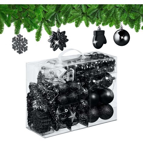 Juego de adornos navideños, 100 piezas, 10 diseños