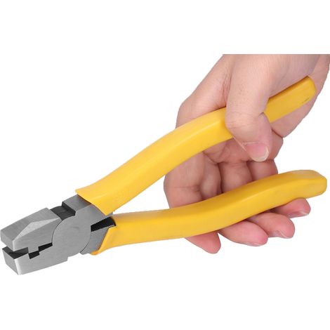 Pince à sertir triangulaire à angle droit en acier inoxydable de 20 cm (7,9 po) avec poignée antidérapante (1/5)
