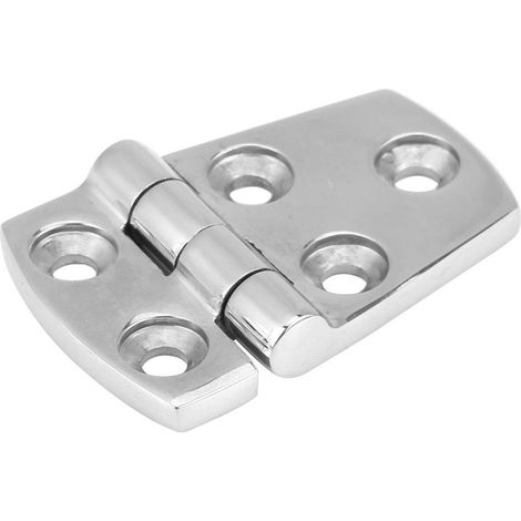 Cerniera marina a filo – acciaio inox – 57x38 mm – argento – per porta/copertura cabina imbarcazione
