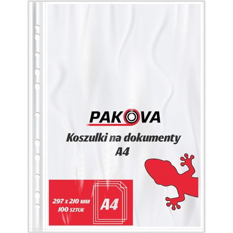 Fundas A4 para documentos, 100 unidades