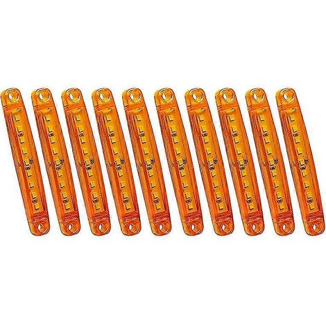Lot de 10 feux de gabarit latéraux étanches à 9 LED, 12 V, pour voiture, camion, remorque, poids lourd (1/5)