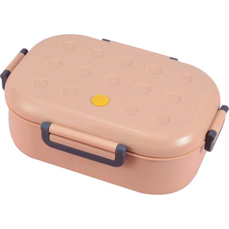 Boîte à lunch carrée pour enfants et adultes, boîte de rangement portable pour pique-nique, récipient pour repas scolaire avec cuillère. (1/5)