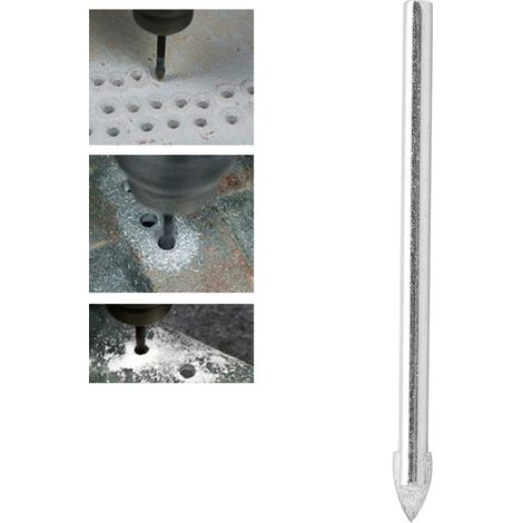 Forets triangulaires en alliage industriel (3-4-5-6-8-10-12 mm) pour marbre, verre, céramique et carreaux de céramique (5 mm) (1/5)