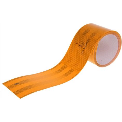 Bande reflechissante 3m ambre 50mm2m (1/5)