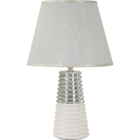 Lampada da tavolo in ceramica bianca, Ø25x41 cm – Candela (1/5)