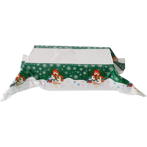 Joyeux Noël bonhomme de neige nappe jetable couverture de table décoration de la maison (1/5)