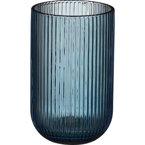 Mica Decorations Verre à long drink Bleu H15xl8xL8cm