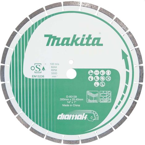 Makita - Disco da taglio diamantato per calcestruzzo 350x25,4 mm D-80139