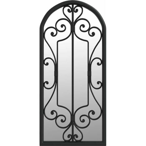 Maison Exclusive - Spiegel Schwarz 100x45 cm Eisen für den Innenb (1/5)