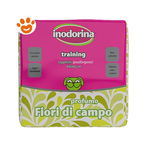 Inodorina Dog Tappetini Igenici Fiori di Campo (60x60cm) - Inodorina Dog Tappetini Igenici Fiori di Campo (60x60cm) - 10 Tappetini