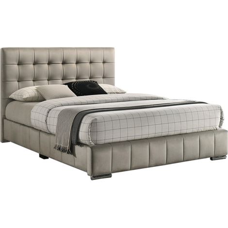 Cama de Matrimonio Pasty 150cm Beige (1/3)