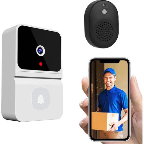 Videocitofono wireless intelligente con visione notturna a 450p, audio bidirezionale, archiviazione cloud e alimentazione a batteria. (1/5)