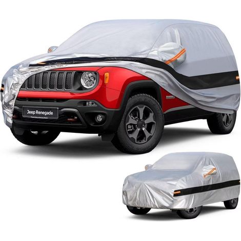 Autoabdeckung SUV 10 Schichten 100% Wasserdicht für Jeep Renegade (2014-2025) Silber (1/5)