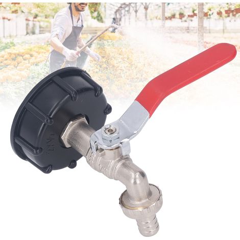 1/2"-Messing-Wasserventil für IBC-Beutel, Frostschutzmittelzubehör, IBC-Beuteladapter, S60X6-Grobgewindeventil für 275-330-Gallonen-Wassertanks, Gartenschlauchanschluss, Ersatzteile (1/5)