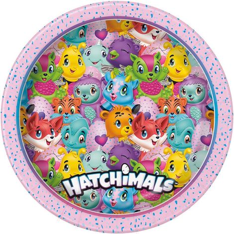 Hatchimals Teller 23 cm 8 Stück.