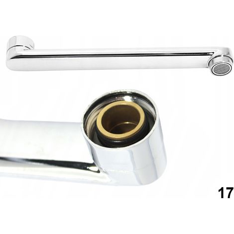 Gerader Schwenkauslauf für Küchenspülenarmatur, 17 cm (3/4 Zoll) (1/5)