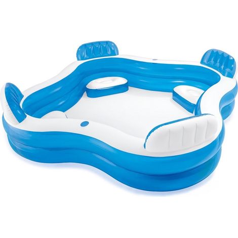 Piscina hinchable con asientos 229 x 229 x 66 cm INTEX 56475