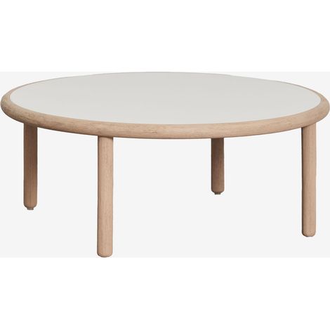 Mesa de centro redonda en madera de acacia Olivia SKLUM