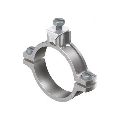 OBO Bettermann Abrazadera de puesta a tierra para conductor redondo 1/2" fundición inyectada de cinc cincado galvánico, 5050073