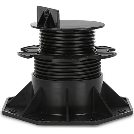 Wolketon Pedestales regulables 60-140 mm para terraza de madera, losas y rejillas, pack de 20 (1/5)