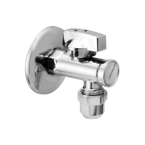 RUBINETTO SOTTOLAVABO A SFERA CON DADO- 1/2 x 3/8- DH- pezzi 1
