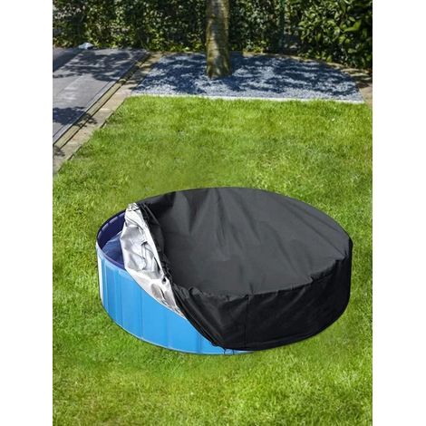 Runde Poolabdeckung – Wasserdichte und staubdichte Schutzplane für Schwimmbecken, Whirlpools und Badewannen, Durchmesser: 162 x 30 cm (1/5)