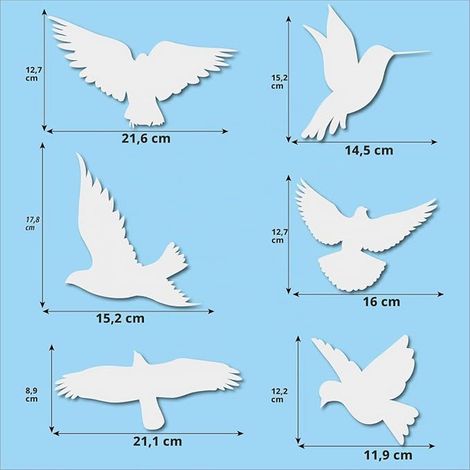 Stickers de Fenêtre : Oiseaux, Papillons ou Plantes (1/3)