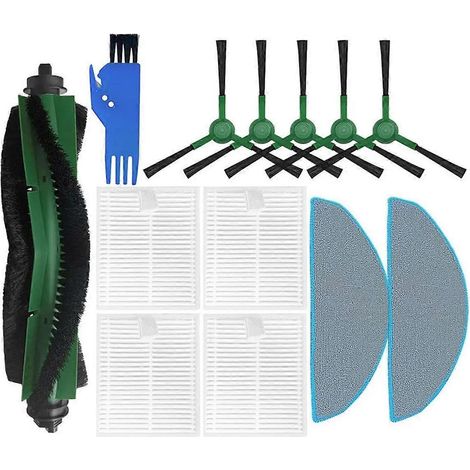 Filtres HEPA, chiffons de nettoyage, brosse principale, brosses latérales pour aspirateur robot Combo Essential Y0140/Y0110/Y0112 (1/5)