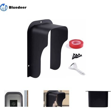 Couvercle MéTallique éTanche pour Sonnette, Serrure De Porte, interphone, protection sonnette exterieur pluie ProtèGe Convient aux Prise Exterieur (1/5)