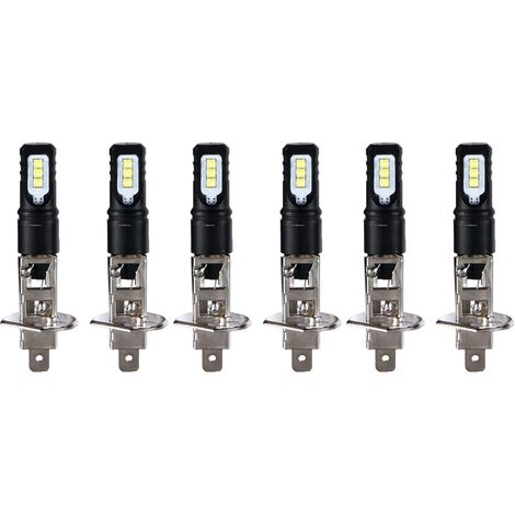 6X H1 6000K Super Blanc 6000LM DRL LED Kit 'Ampoule de Feux de (1/5)