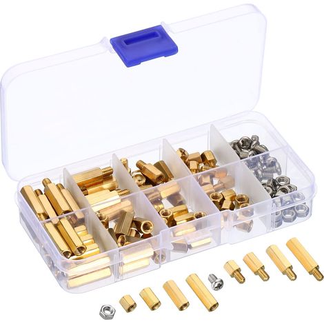 120 Pièces Vis M4 Entraxe PCB Entretoise Espaceur avec Boîte (1/5)