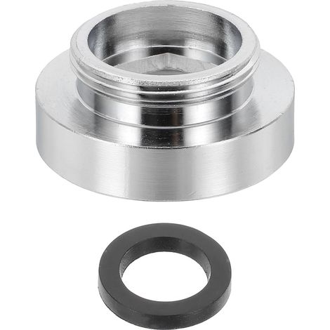 Adaptateur De Mousseur De Robinet, Femelle M28 Vers Mâle M22 Avec Joint, Longueur 13mm, Réducteur De Robinet Aérateur, adaptateur robinet cuisine pour tuyau d'arrosage, Aérateu (1/5)