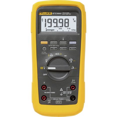 Fluke 87V-MAX Hand-Multimeter digital CAT III 1000 V, CAT IV 600 V