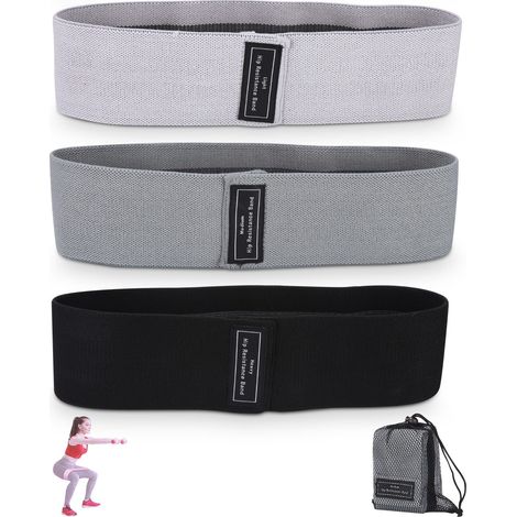Bandes élastiques d'entraînement - 4, Bandes de résistance en tissu fitness musculation - Entraînement (1/5)