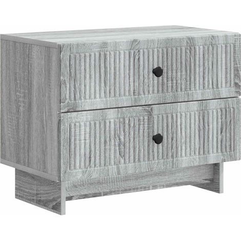 Nachttisch Graues Sonoma 62 x 34,5 x 47,5 cm Holzwerkstoff vidaXL