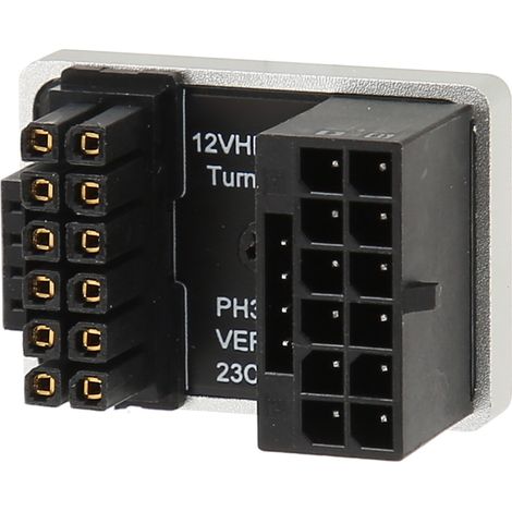 1 Adaptateur ATX 16 broches, connecteur coudé 180°, alliage d'aluminium, pour carte graphique PCIe 5.0, PC de bureau (1/5)