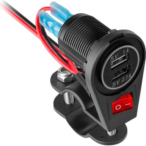 Cargador de motocicleta 2xUSB 3100 mA Peiying (1/3)