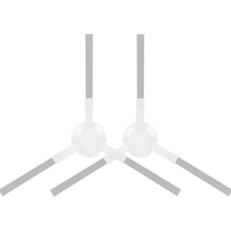 Paar weiße Seitenbürsten für Dreame L20 Ultra / X20 Pro / X20 Pro Plus Saugroboter (1/4)