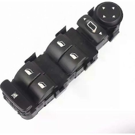 Panneau de commande de rétroviseur électrique principal à 9 broches pour Citroën C4 2004-2010 6554HA 6554H (1/5)
