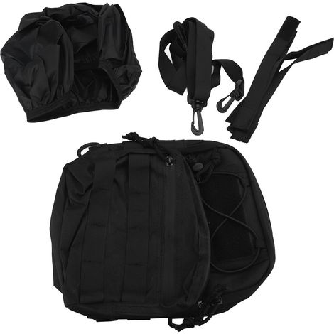 Sac de barre de poignée de moto, imperméabilisation d'outils en tissu Oxford 1680D 3L, rangement avant pour guidon, fourche, pare-brise (1/2)
