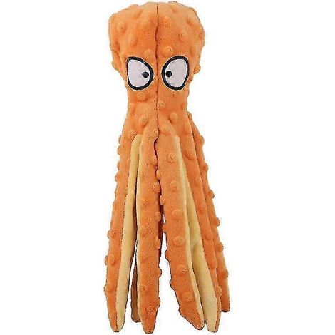 Jouet pour chien pieuvre Whiskerspot, peluche pieuvre écologique, jouet pour chien sans rembourrage jkw (1/5)