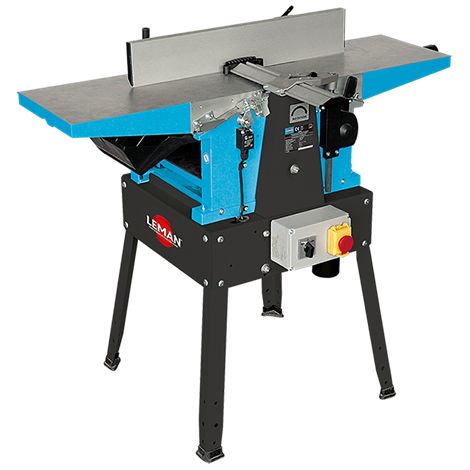 LEMAN - Regruesadora Cepilladora RAD260, 260 mm, Motor 2000 W, 2 Cuchillas Reversibles, Mesa 1035 mm, Avance 5 m/min