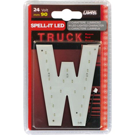 Spell-It Led, 90 mm, 24V - Rosso - W