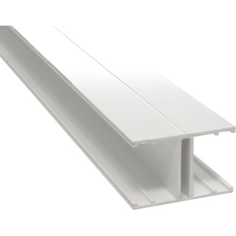 Profilo di giunzione H 32 mm - 4000 mm Bianco RAL 9010, E: 32 mm, L: 4 m