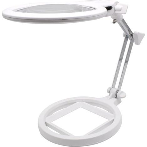 Loupe pliable grand format avec lampe LED 2,5 x 130 mm-Loupe pliable grand format avec lampe LED 2,5 x 130 mm (1/5)