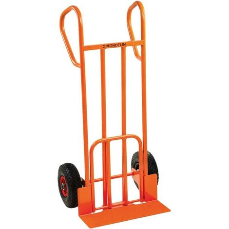 Mondelin – Diable multi-usage 250 kg – Roues increvables Ø 250 mm – Pelle fixe et rabattable – Structure résistante tubes Ø 25 mm (1/10)