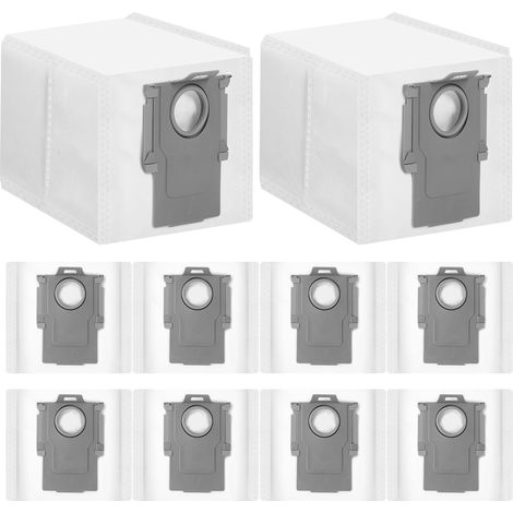 Lot de 10 Remplacement des Pièces De Rechange du Sac À Poussière De L'aspirateur. Compatible for Roborock S7 Maxv Ultra/Q7 Max +/S8 +/S8 Pro Ultra