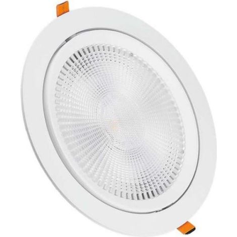 Faretto led da incasso orientabile v-tac 30w 4000k bianco vt-2-30 - 21846