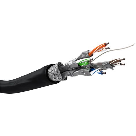 Goobay 57195 - S/FTP-Netzwerkkabel (Kat.6, RJ34, 100 m) (1/4)