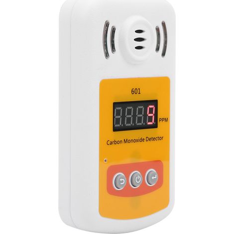 Détecteur de monoxyde de carbone 0-1000 ppm, testeur portable de CO, analyseur de fuites de gaz, compteur numérique (1/5)